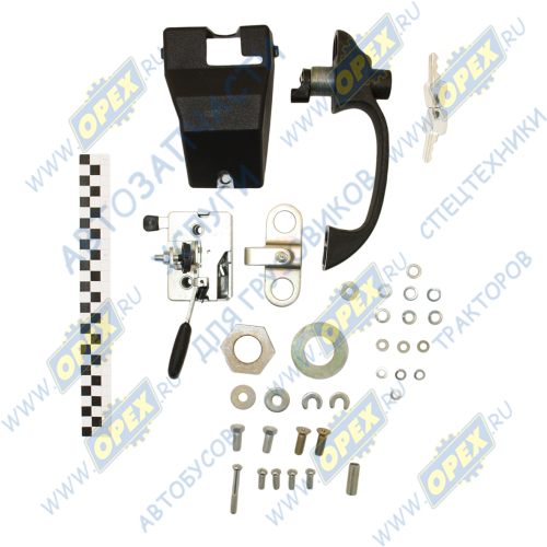 80-6105010 Замок двери левый (УК нов.обр.) МТЗ; (замок,ручка с ключами, крепеж) МТЗ РУП1